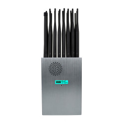 World First 24 Antennas 5G Cellphone Signal Jammer 2G 3G 4G 5G WiFi GPS UHF VHF 24 Watts Jamming up to 25m Spy Gadgets Blocker