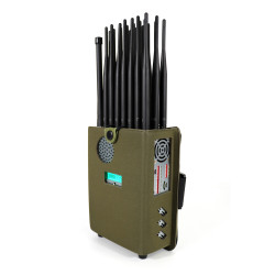 World First 24 Antennas 5G Cellphone Signal Jammer 2G 3G 4G 5G WiFi GPS UHF VHF 24 Watts Jamming up to 25m Spy Gadgets Blocker