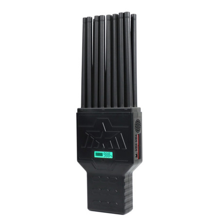 18 Bands All Signal Jammer Spy Gadgets Professional Listening GPS Signal Jammer UHF VHF 18-Watt Jamming Distance up to 25 Meters