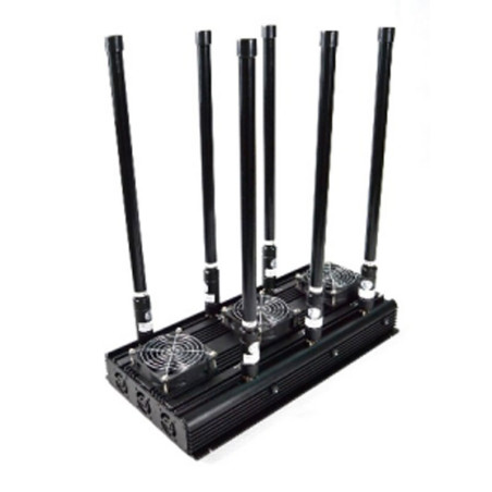 6 bands high power All Signal Jammer Spy Jamming Mobile Phone 2G,3G,4G VHF/UHF Walkie-Talkie wifi jammer signal blocker