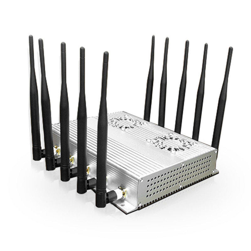 High Power 10 Channels Desktop Network Wiretapping Device Jammer 50W for School Conference Indoor Use Cell Phone Signal Blocker High Power 10 Channels Desktop Network Wiretapping Device Jammer 50W for School Conference Indoor Use Cell Phone Signal Blocker