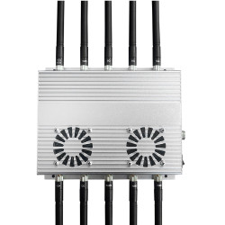 High Power 10 Channels Desktop Network Wiretapping Device Jammer 50W for School Conference Indoor Use Cell Phone Signal Blocker