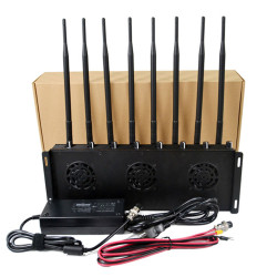 8 Antennas Latest Mobile phone Signal Jammer Adjustable 2G 3G 4G Phone GSm CDMA blocker signal inhibitors