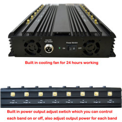 16 Antennas Cell Phone Signal Jammer Anti Bomb RF GPS / Lojack / 2 / 3 / 4G Blocker Jamming machine Wiretapping device Jammer
