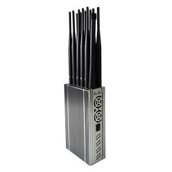 12 Antennas 234G 5G Mobile Phone Signal Jammer LOJACK GPS WiFi Jammer Signal Blocker 8.4Watt Jamming up to 20m GPS Blocker